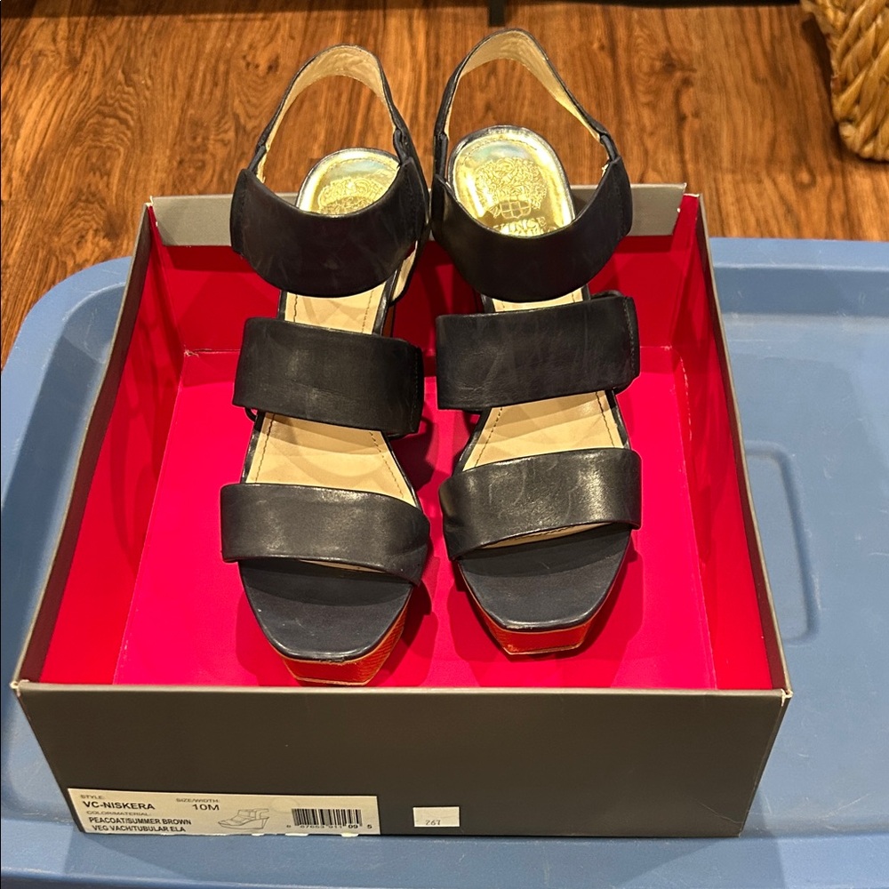 Vince Camuto "Niskera" wedge sandals.